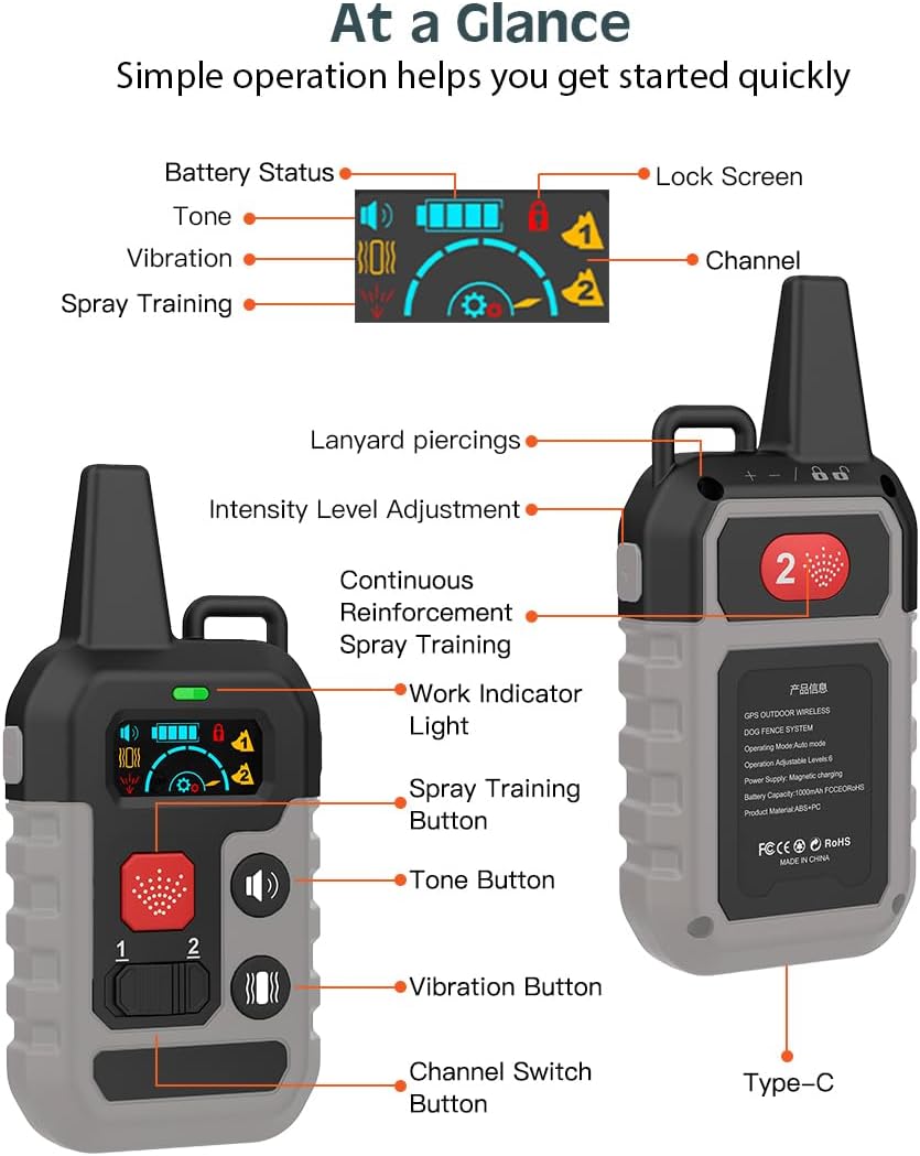 Citronella Dog Training Collar with Remote【Only Work with Remote】 4