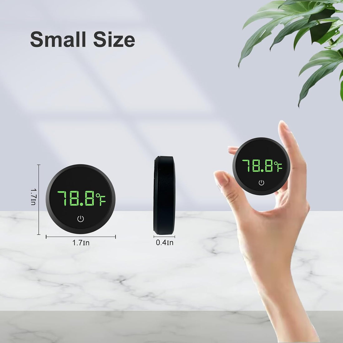 Carefree Fish Replaceable Battery Digital Aquarium Thermometer