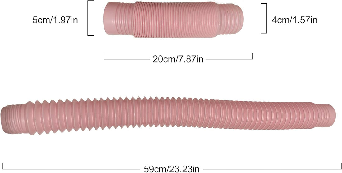 1 Pink Bendable and Flexible Snake Hide Tunnel for Corn Juvenile
