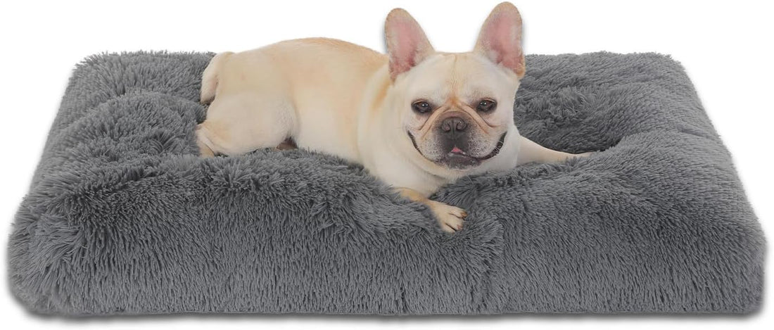Bedfolks Waterproof Dog Crate Bed, Soft Kennel Mat, 23"x18"