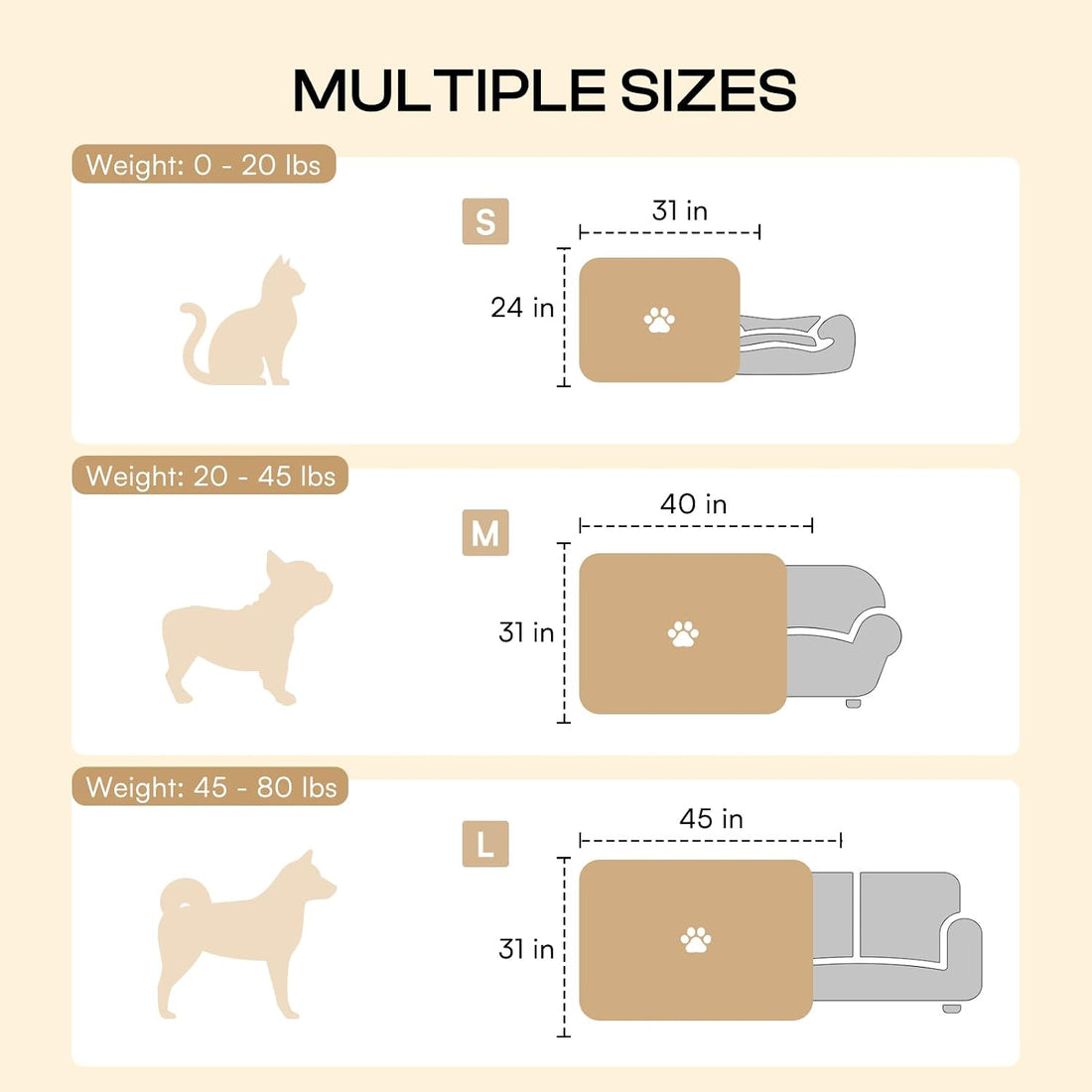LINENLUX Fleece Dog Blankets 6-Pack