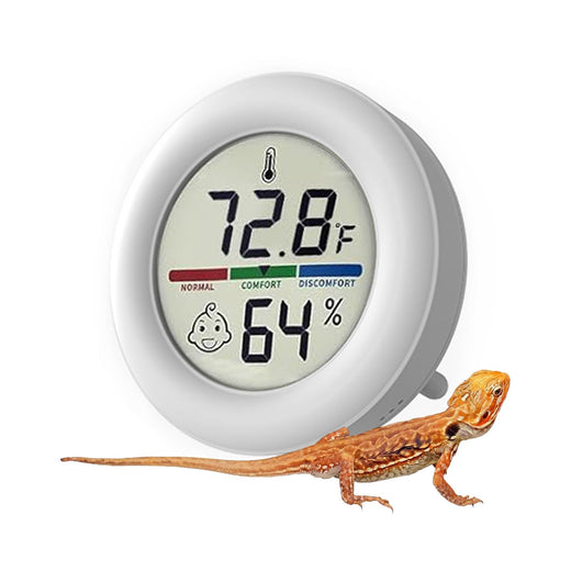 Reptile Tank Thermometer, Mini Digital Hygrometer Thermometer Gauge