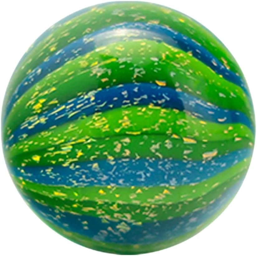 Dichro Green Glass Sphere Marbles | Two 6mm Marbles