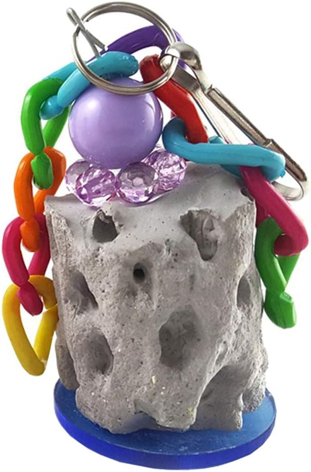 Wontee Bird Calcium Teeth Grinding Chew Treats Toy for Parrot