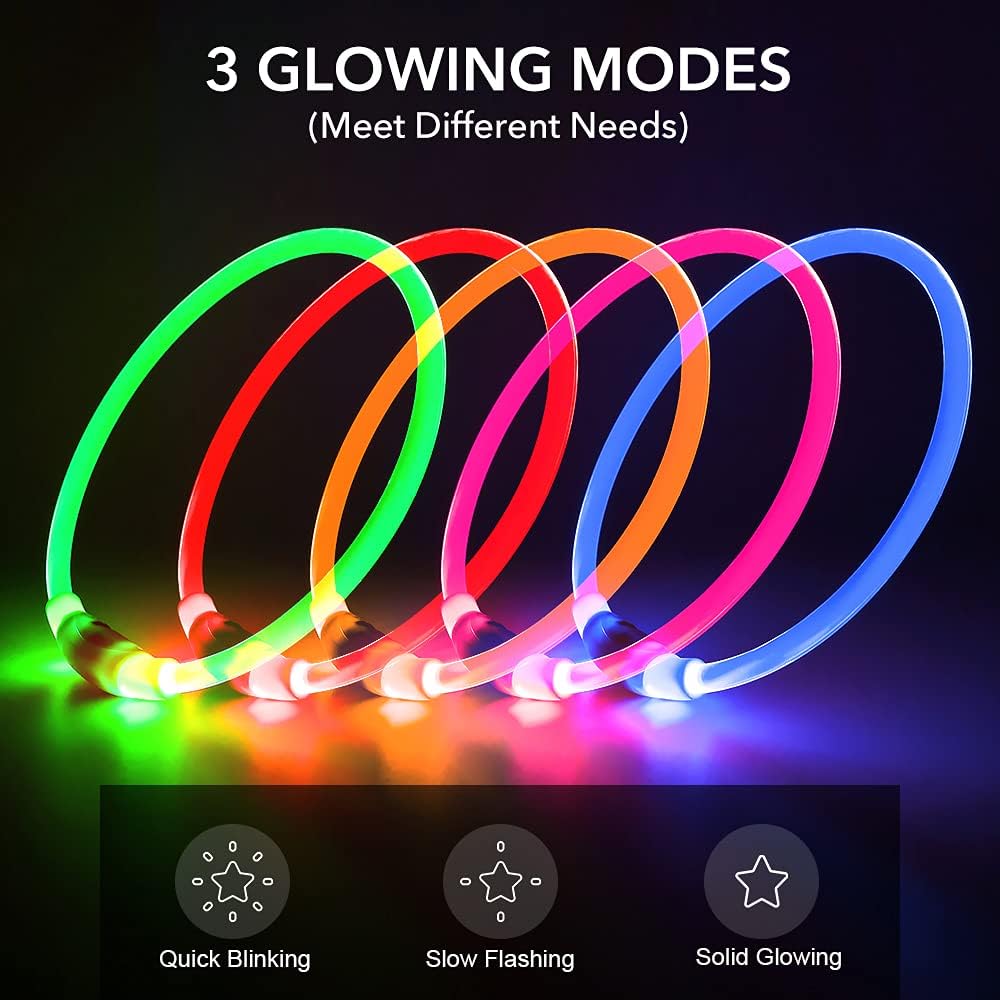 BSEEN Light Up Dog Collar (Green 70cm)