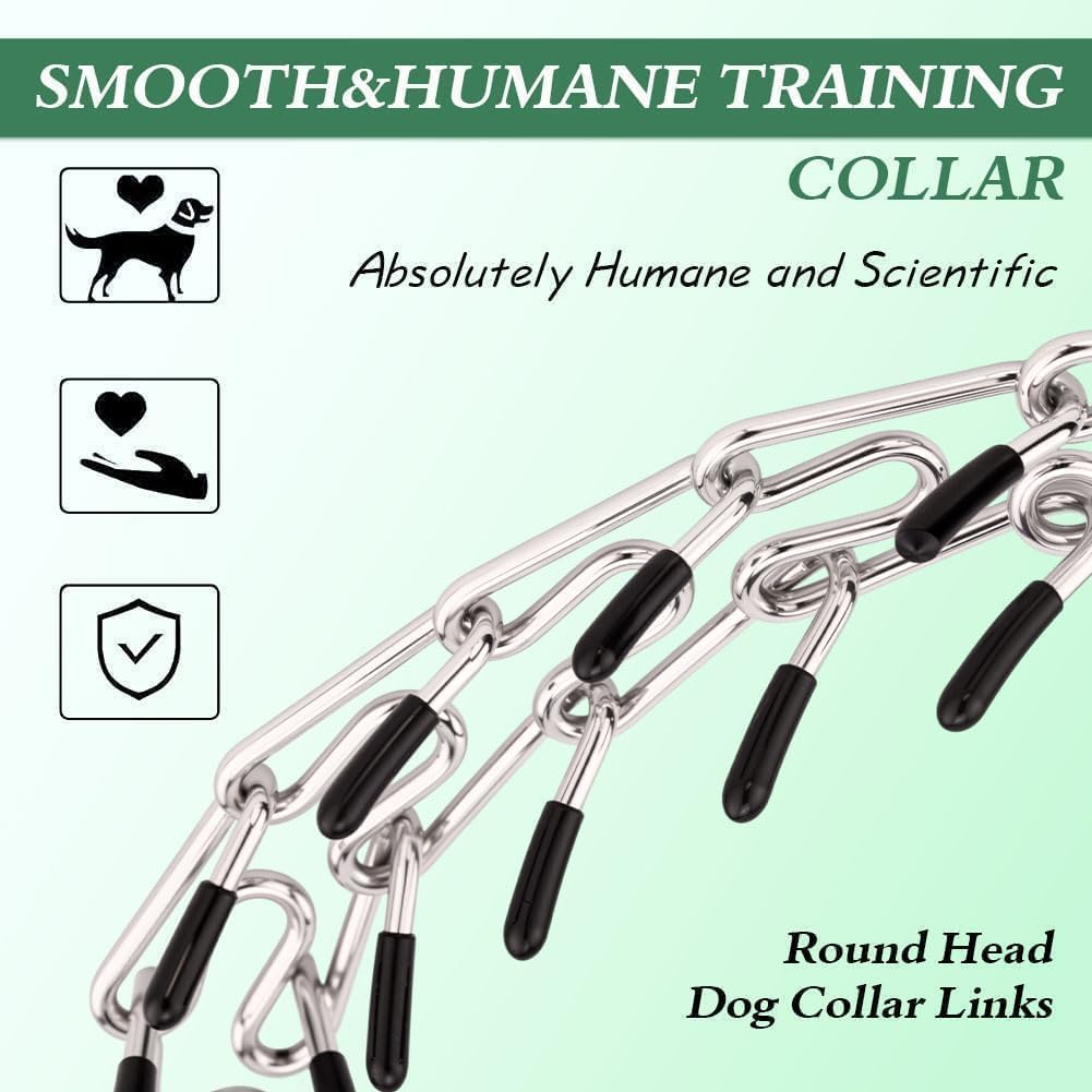 No Pull Prong Dog Collar,Adjustable Dog Pinch Training Chain Collar