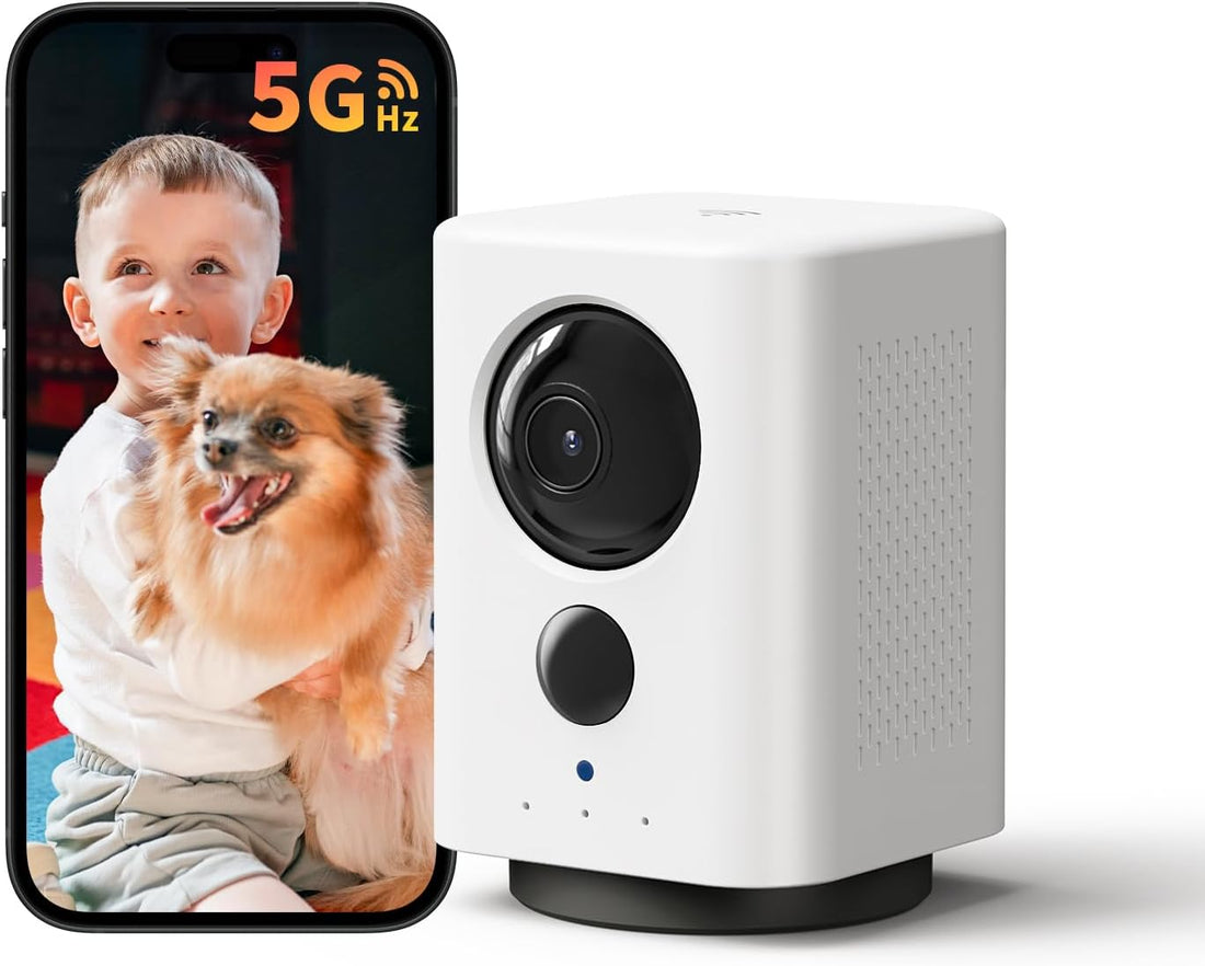 SEHMUA Battery Indoor Camera Wireless, 5G/2.4G WiFi, 2K Live View