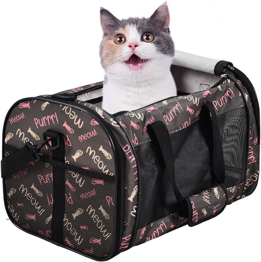 Soft-Sided Kennel Pet Carrier, Airline Approved Travel Handbag