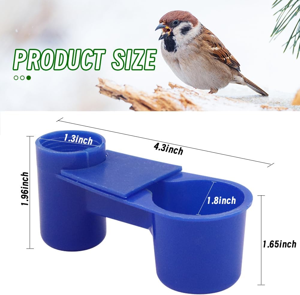 Automatic Bird Drinker Cups 12pcs Pigeon Water Bottle Feeder for Cage