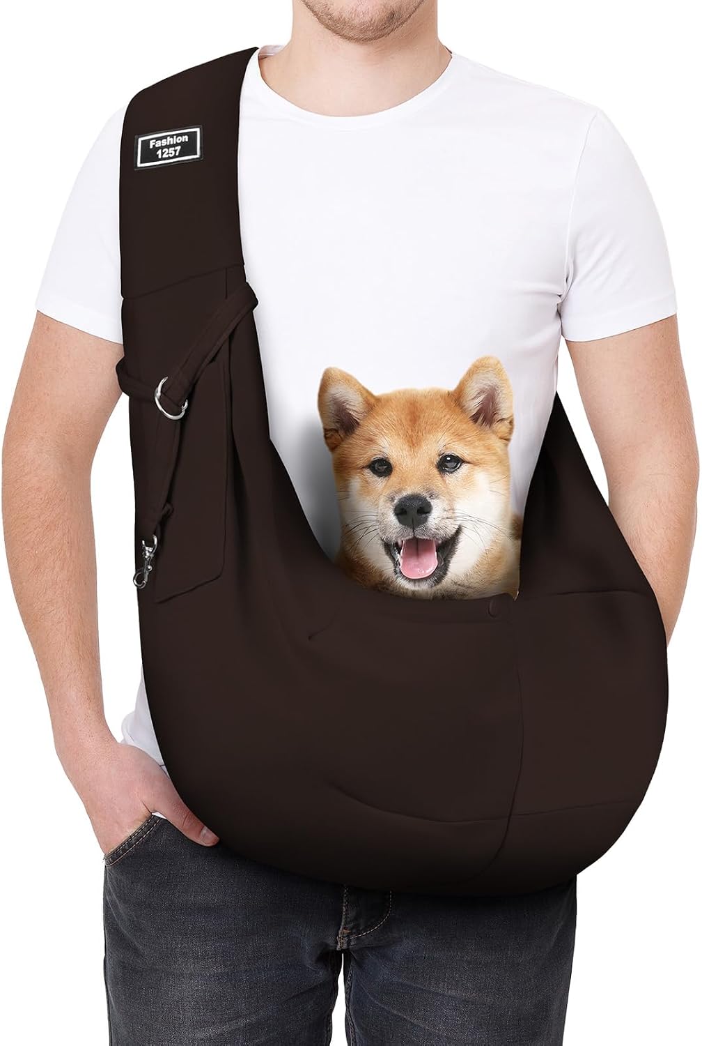 Dog Sling Carrier with Padded Strap