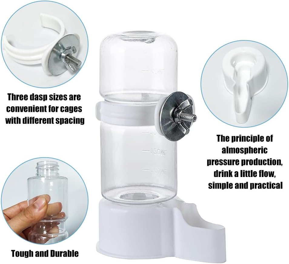 Automatic Pet Bird Water Feeder, Water Dispenser for Cage