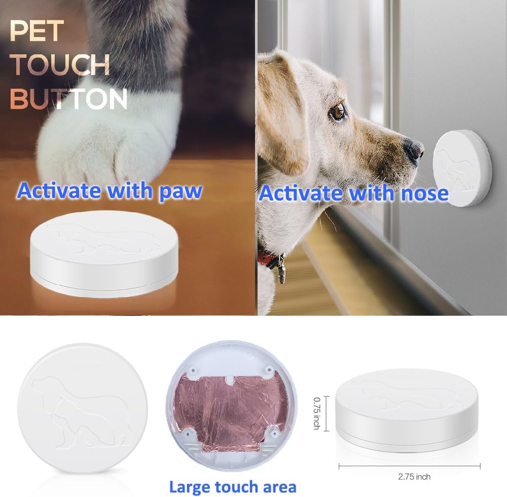 YisTech WiFi Dog Door Bell for Potty Training to Go Outside