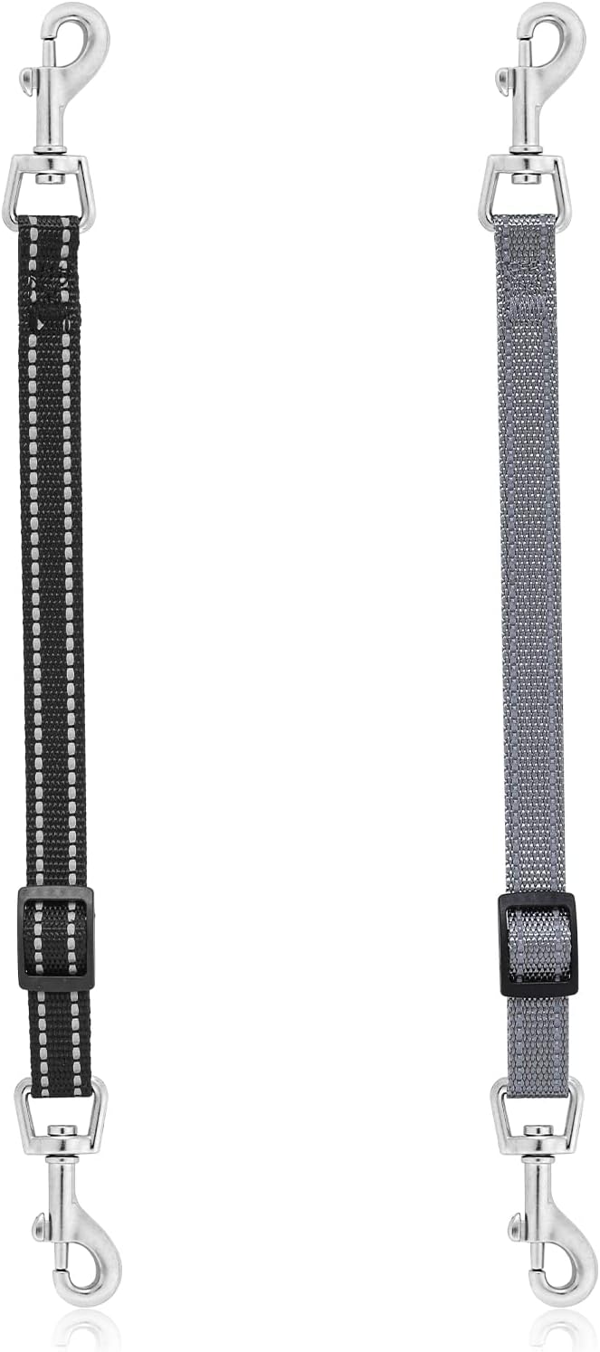 Cobee Dog Collar Clips, 2 Pcs Reflective Nylon Prong Collars Backup