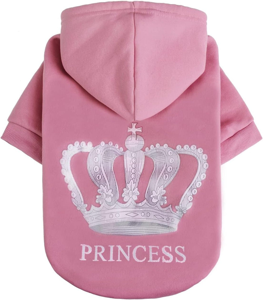 EXPAWLORER Princess Dog Hoodie-Soft Fleece Dog Sweater Clothes
