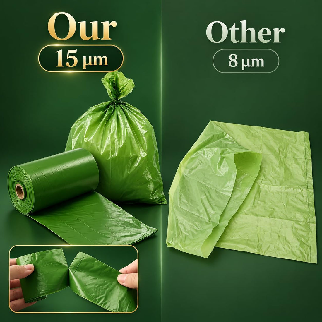 Topfree 24 Rolls 360 Dog Poop Bags,Leak-Proof Thick Dog Poo Bags