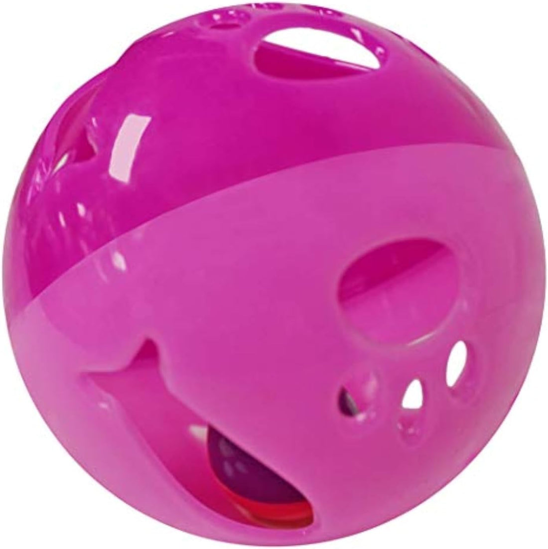 Large Cat Ball Toy with Bell – Blue (4", 1-Pack)
