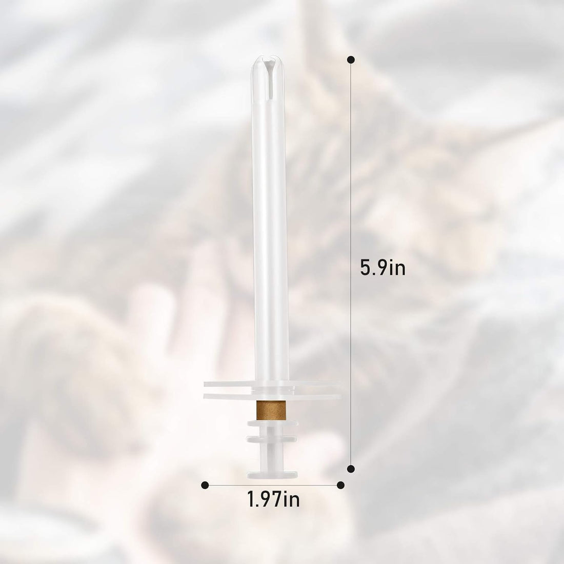 Patelai 4 Pieces Pet Pill/Tablet Syringe with Safety Tip Small Animal