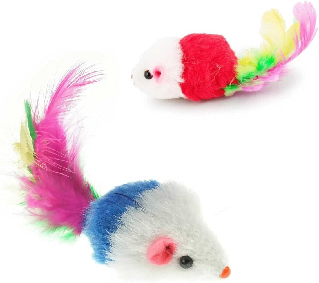 VOVIGGOL Cat Mice Toys for Indoor Cats 12PCS
