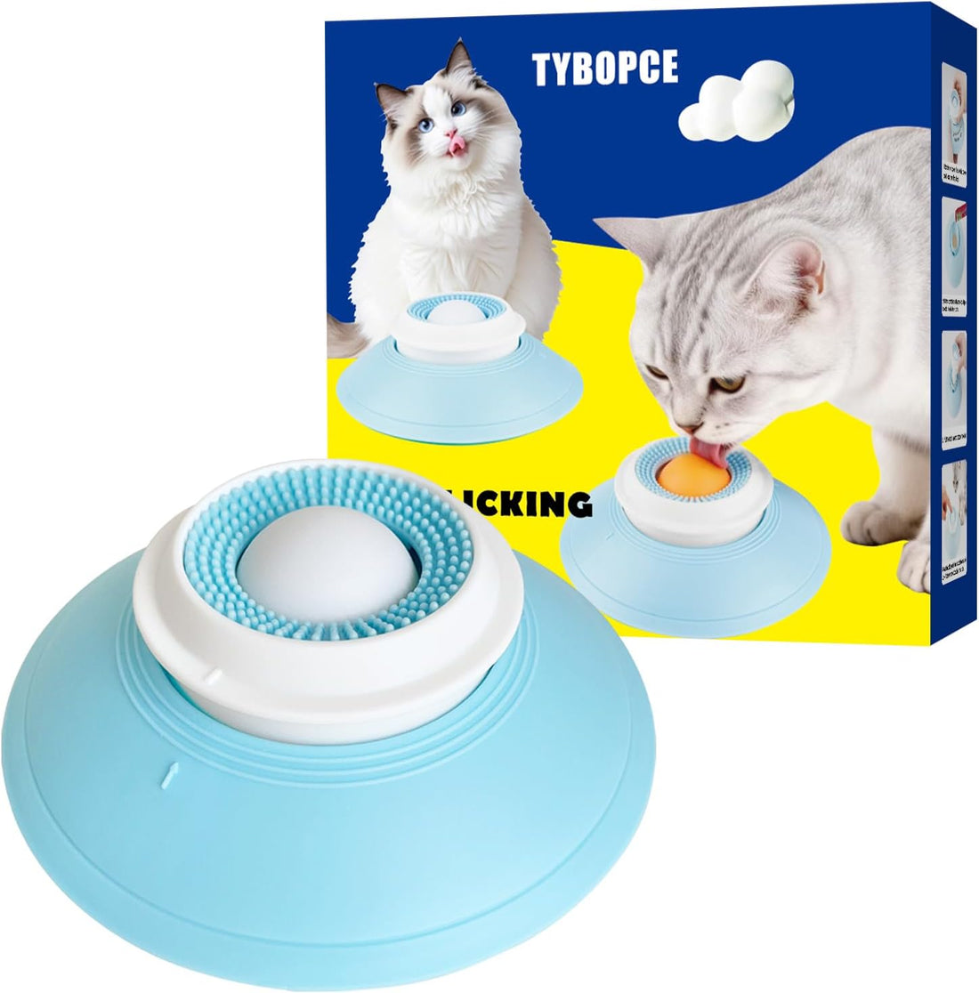 Slow Feeder cat Bowl, Interactive Licking Bowl for Wet & Liquid Food