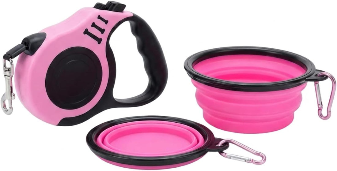 PETIMP Retractable Dog Leash Lightweight 16FT Leash Set