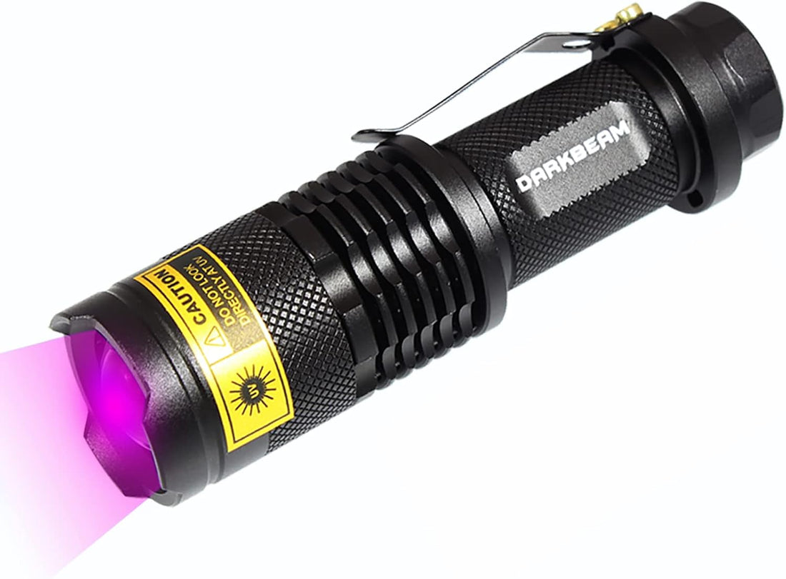 DARKBEAM UV 395nm Flashlight Blacklight Wood's lamp Black Light Mini