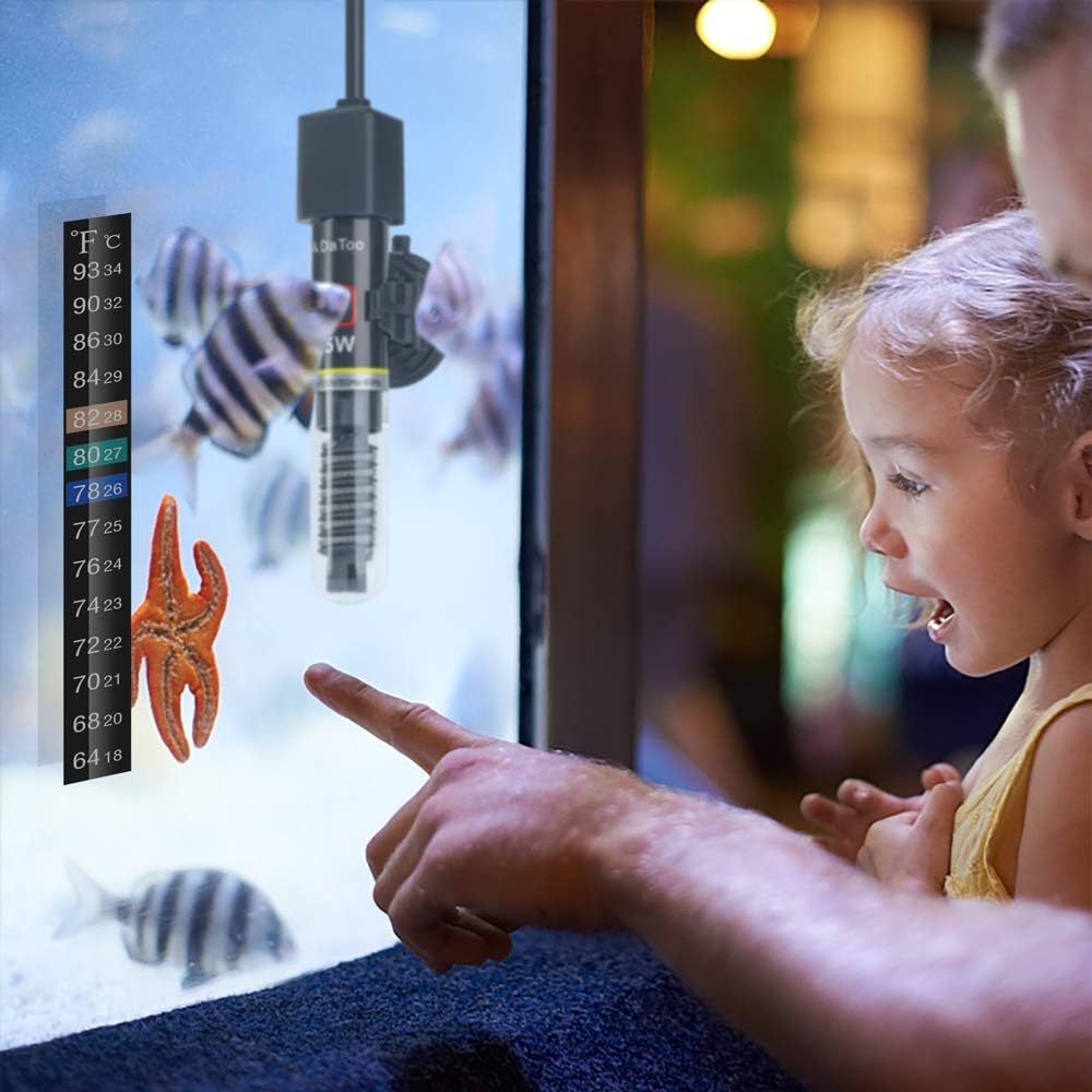 DaToo Mini Aquarium Heater 25W Small Fish Tank Heater 25 Watt