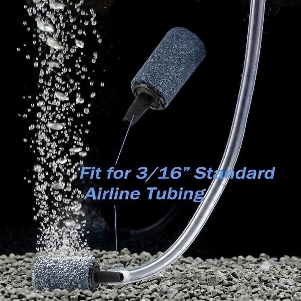 1 Inch Air Stone Cylinder Bubble Diffuser Aquarium Fish Tank Bubbler