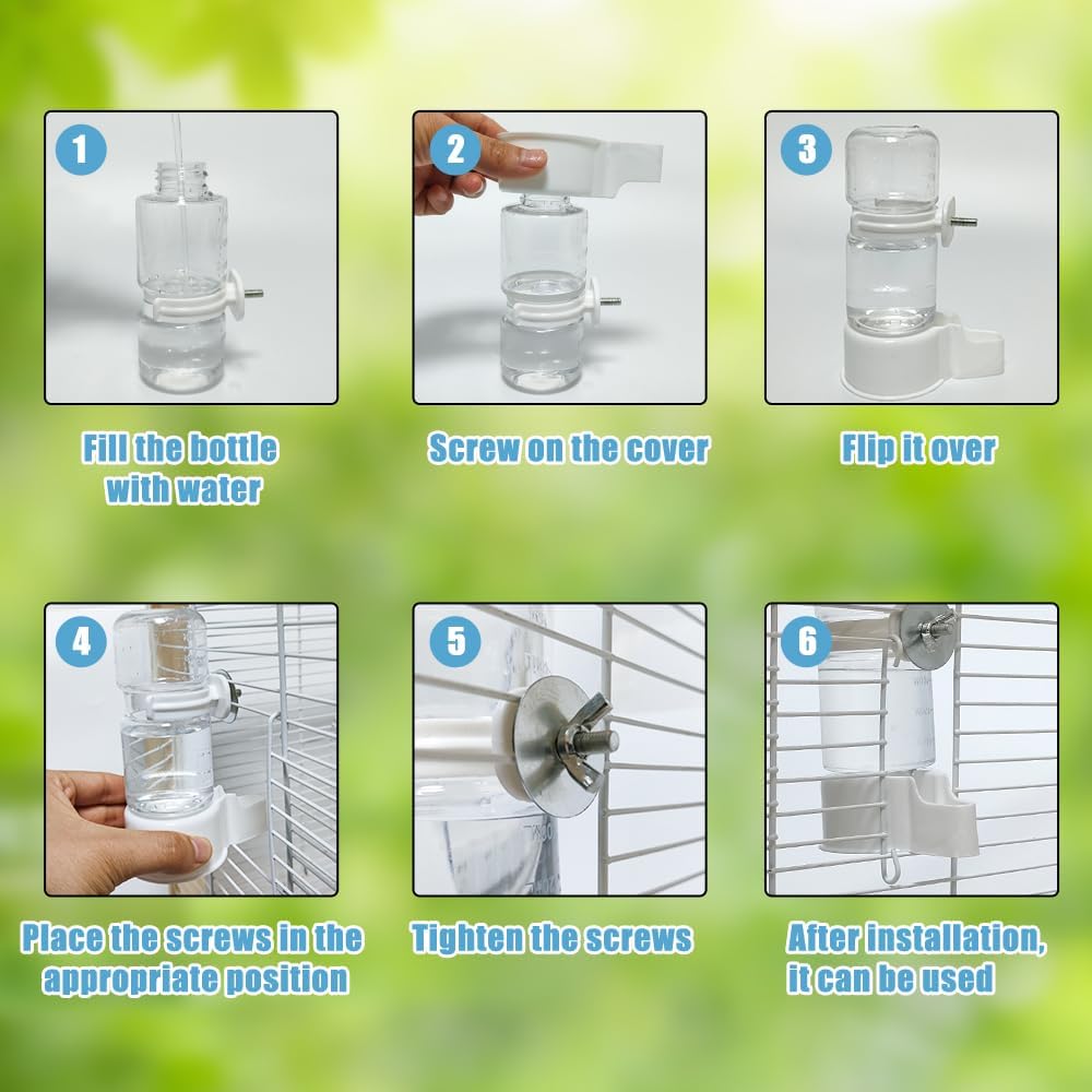 Automatic Pet Bird Water Feeder, Water Dispenser for Cage