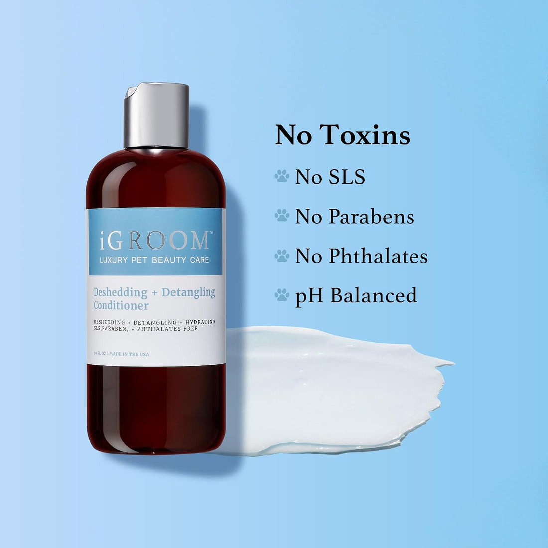 iGroom Deshedding & Detangling Dog Conditioner, Luxury Pet Beauty Care