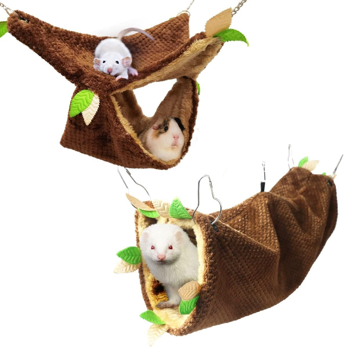 LEFTSTARER Guinea Pig Ferret Rat Hammock Toy Small Animal Cage