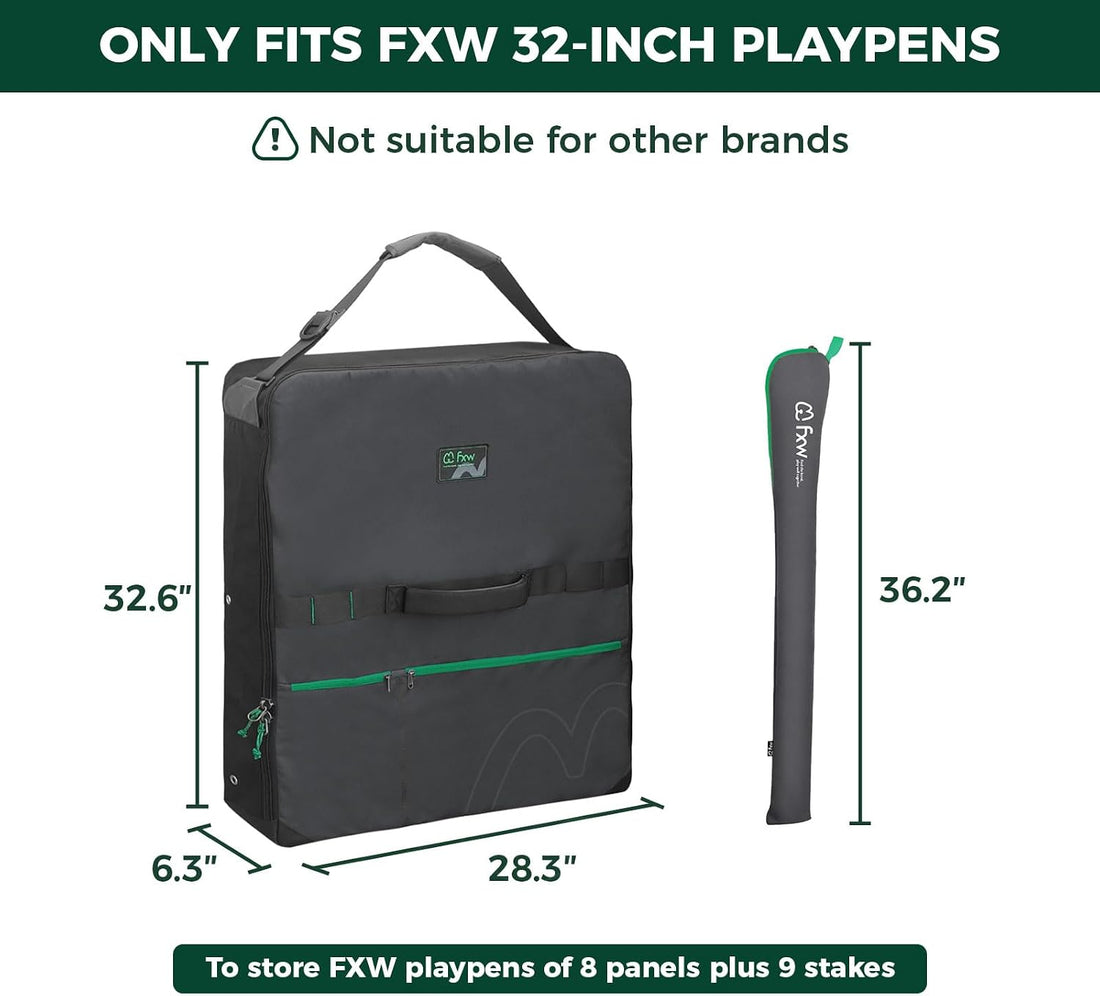 FXW Dog Playpen Storage Bag, Designed for RV Trips, Black, 1 Pack