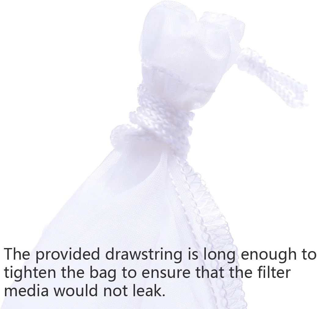ALEGI Aquarium Extra Fine Media Filter Bag 7.5"*3.6" 3 Pack
