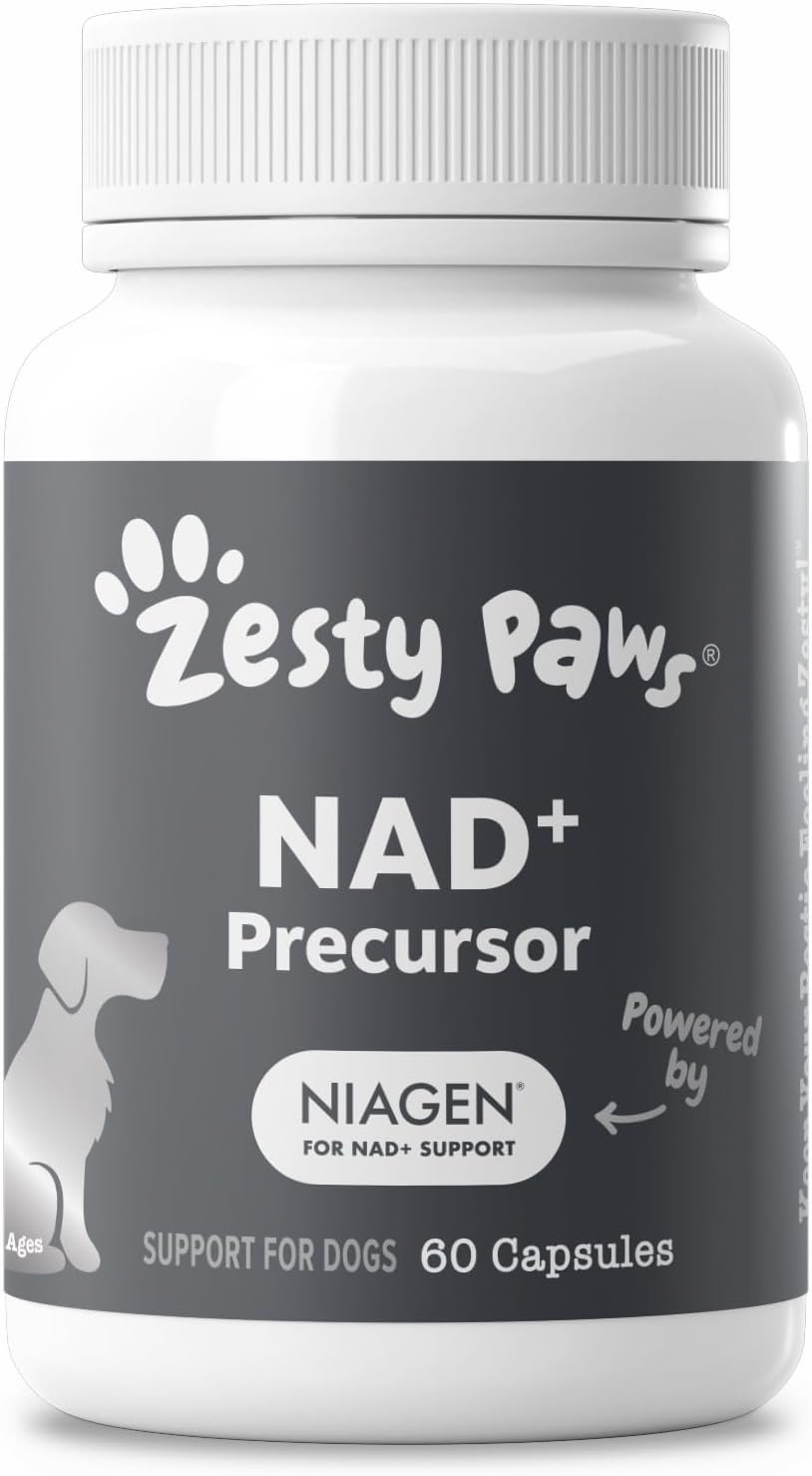 Zesty Paws NAD+ Senior Dog Supplement - Healthy Aging, 60 Capsules