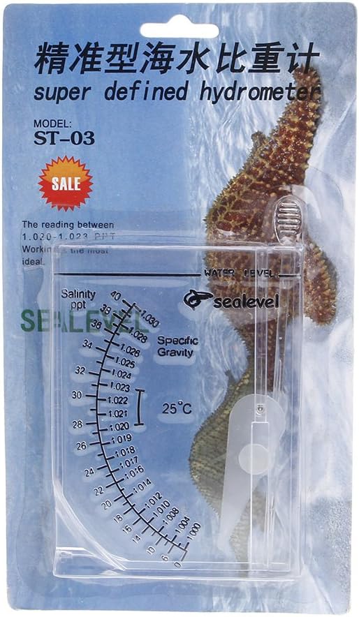 Marine Hydrometer Reef Fish Tank Aquarium Water Salinity Specific