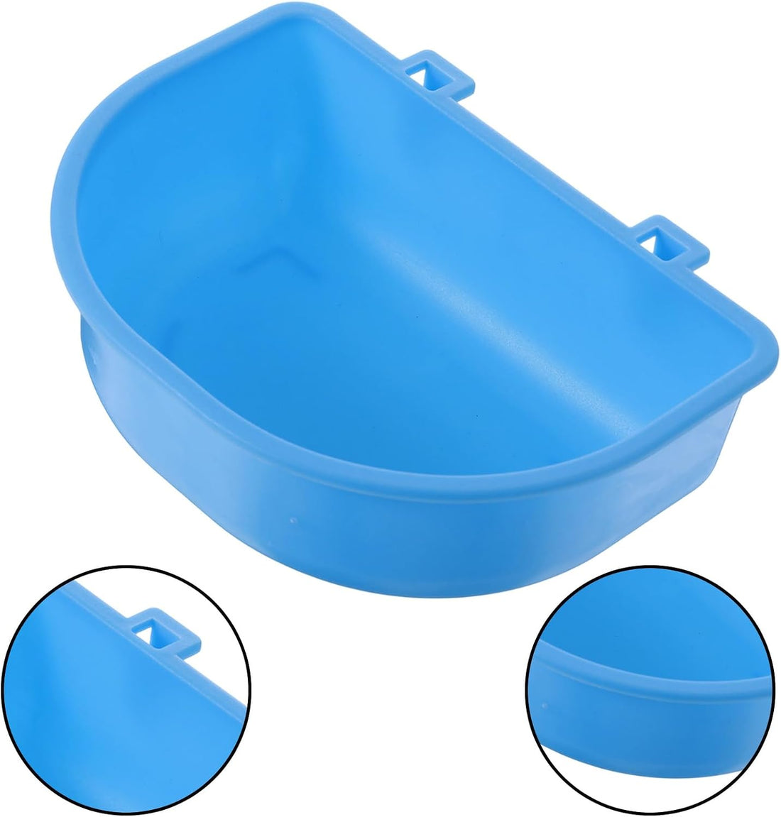2 Pcs Rabbit Food Bowl, Guinea Pig Food Dish Bird Feeding Dish Crate