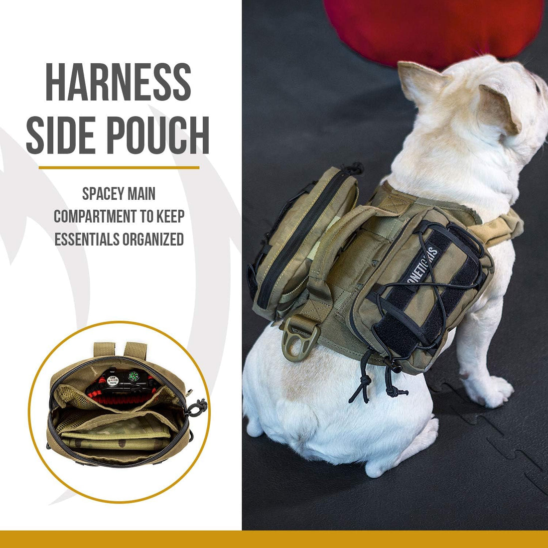 ONETIGRIS EDC Horizontal MOLLE Pouch for Tool Treat Med