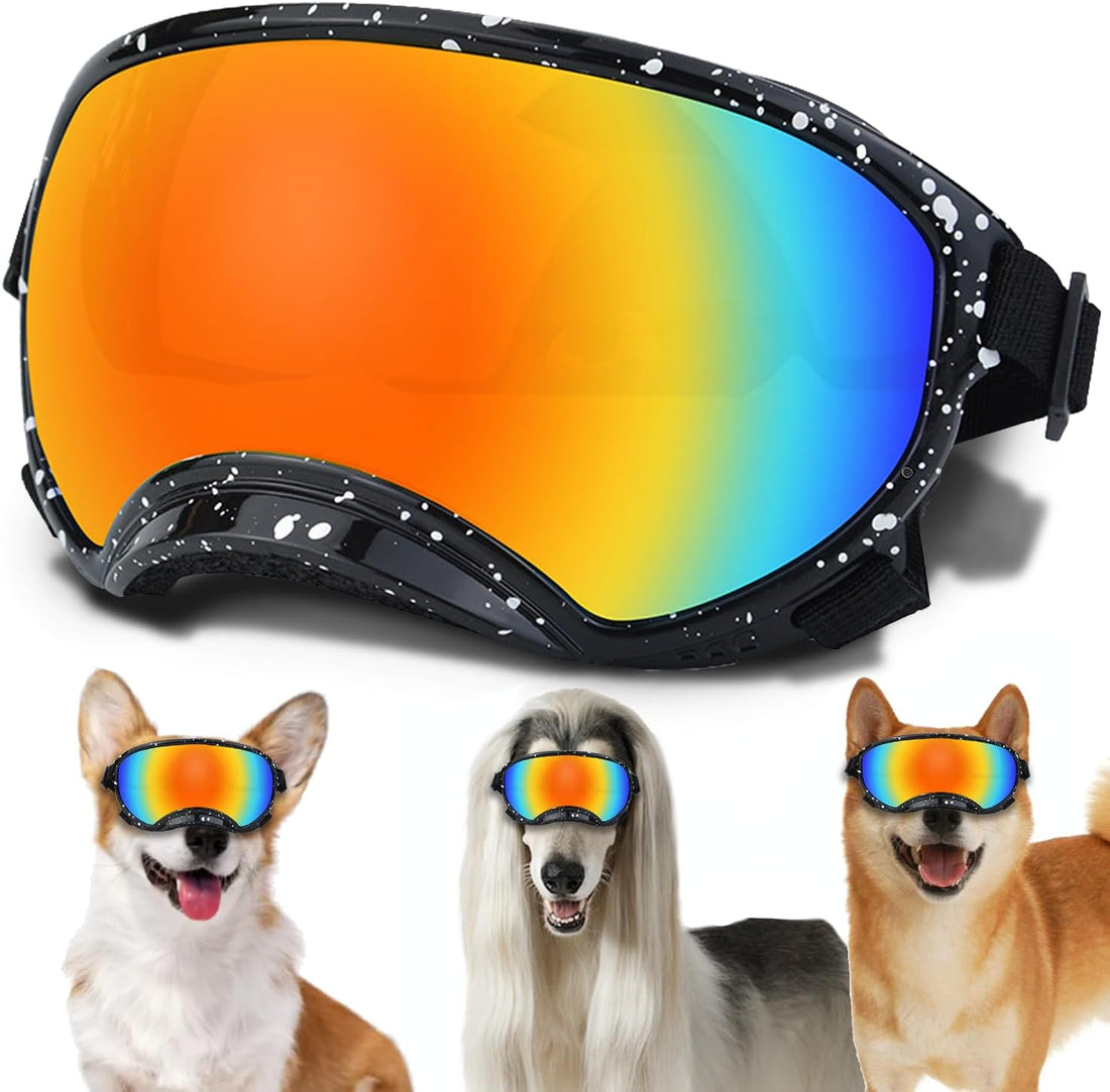 Medium Dog Sunglasses with Adjustable Strap UV Protection