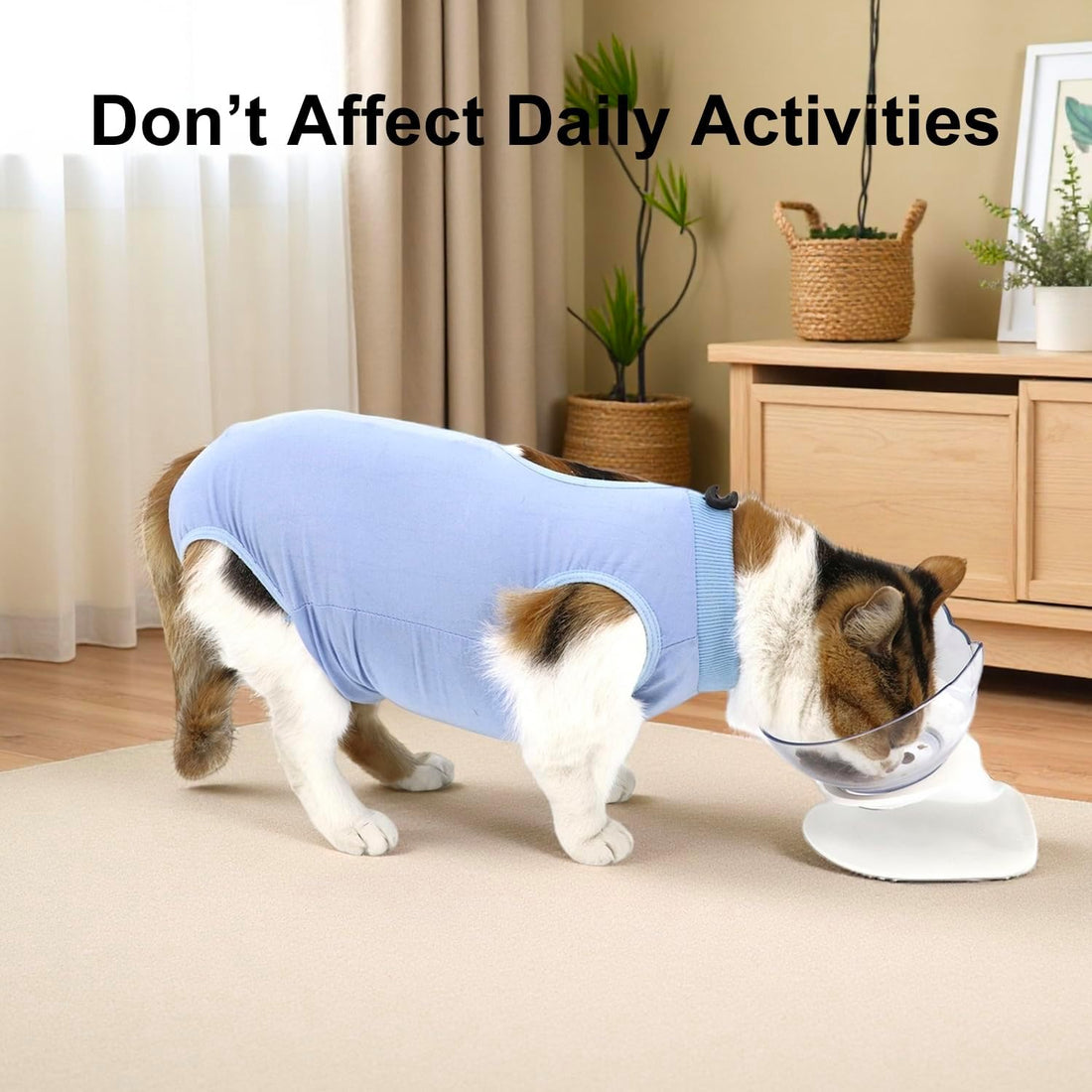 QIYADIN Cat Recovery Suit, Surgical Recovery Clothes for Abdominal