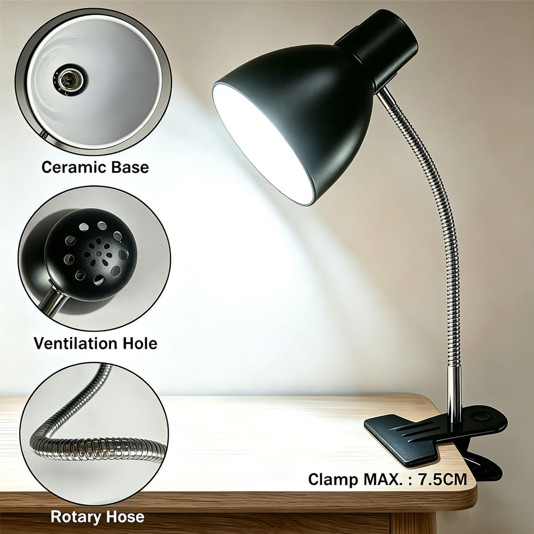 KINGYEENUO Bird Cage Light with UVA UVB Full Spectrum Bird Lamp