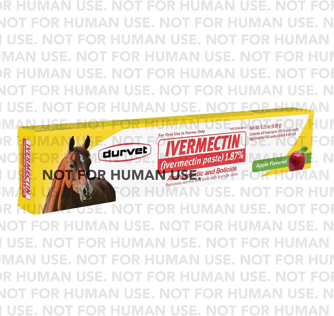 Durvet Ivermectin Paste Dewormer - 6.08g dose @ 1.87% Apple Flavor