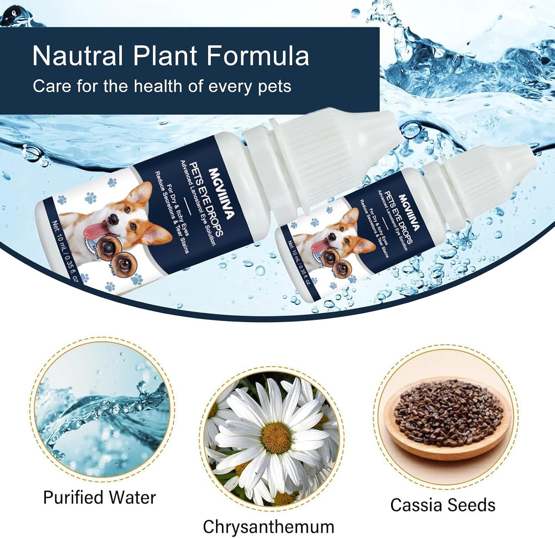 Cataract Drops for Dogs, Dog Eye Drops for Relieving Itching