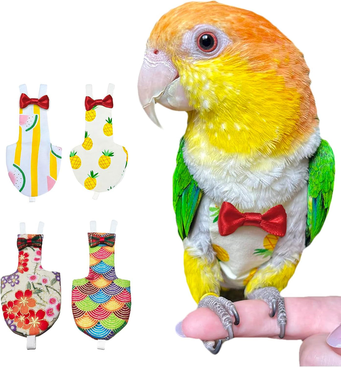 Bird Diapers 2 Pack, Small Parrot Clothes