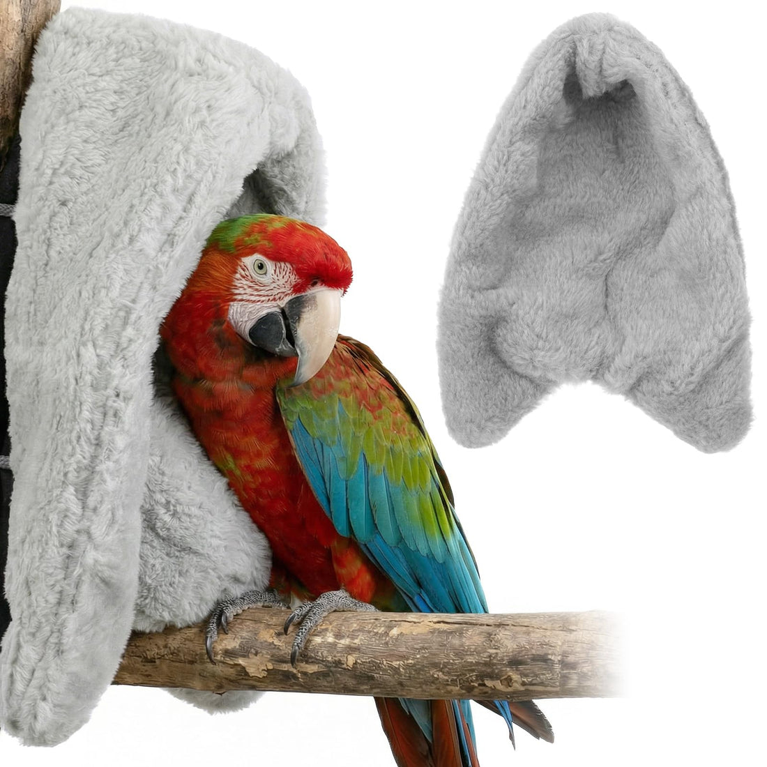 Xyembu Comfort Corner Fleece Bird Blanket for Cage Cuddle Nest