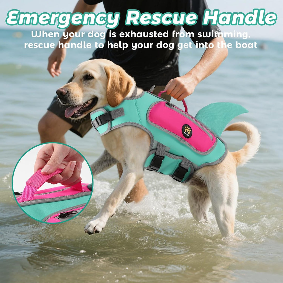 Dog Life Vests for Boating and Swimming, Dog Life Jacket
