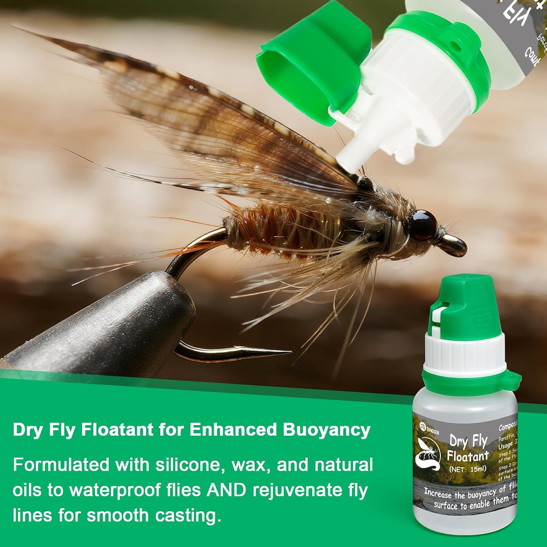Gink Fly Floatant - Dry Fly Floatant for Enhanced Buoyancy. Mimics