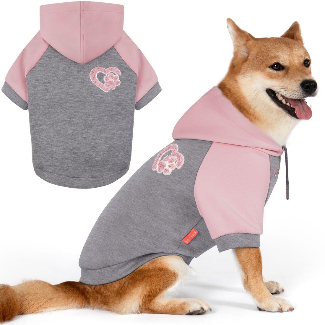 KYEESE Dog Hoodie Stretchy Dogs Winter Coat for Cold Weather Soft Dog