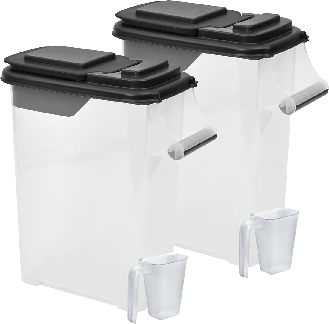 Buddeez Airtight Rolling Pet Food Storage Container, 50 Quart