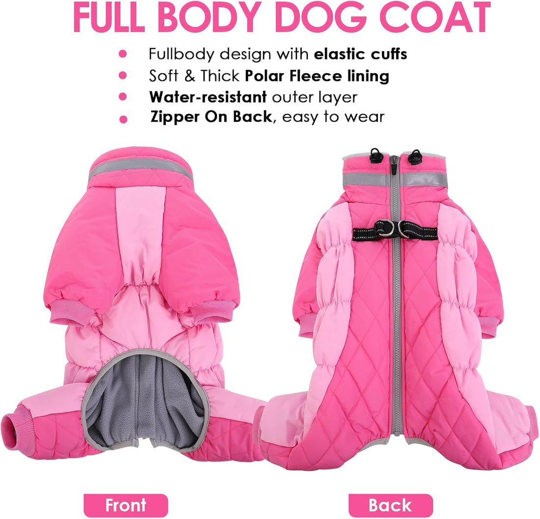 AOFITEE Dog Coats for Large Dogs Warm Full Body Dog Jacket