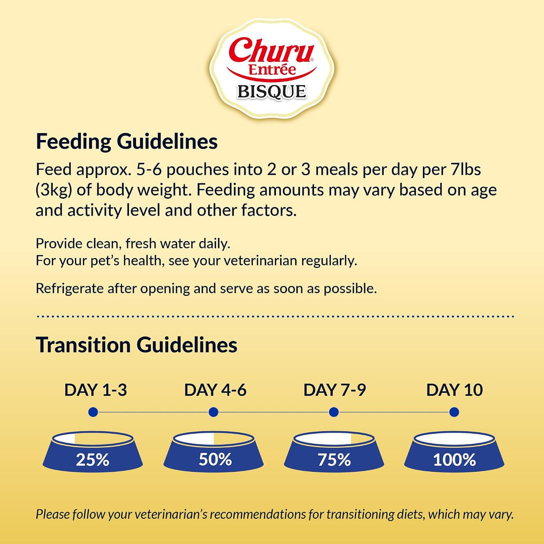 INABA Churu Entree Bisque Wet Cat Food, Chicken Cheese, 6ct