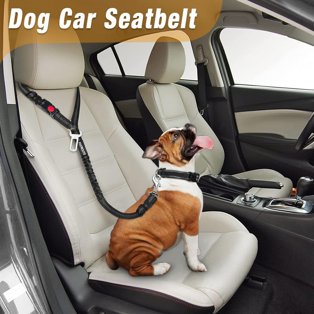 2 Piece Set Dog Seat Belt - Retractable Car Seatbelts